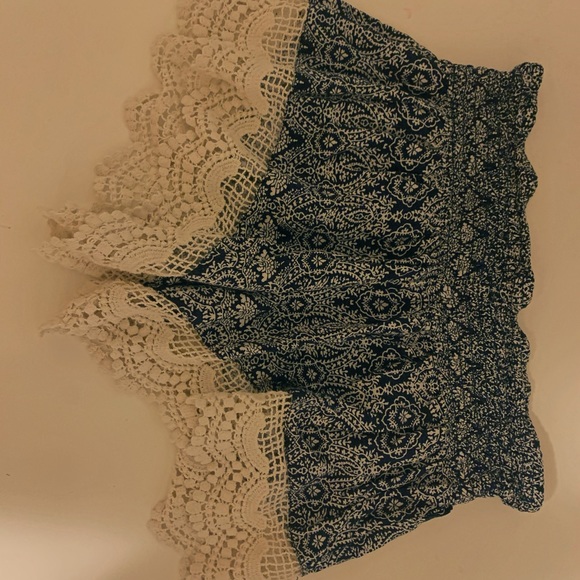 flowy blue shorts - Picture 3 of 3